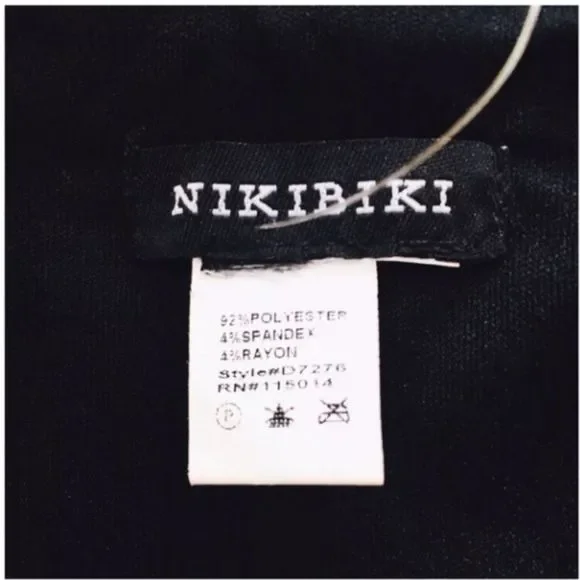 Nikibiki Bandage Bodycon Dress Sequins Black - Picture 2 of 6